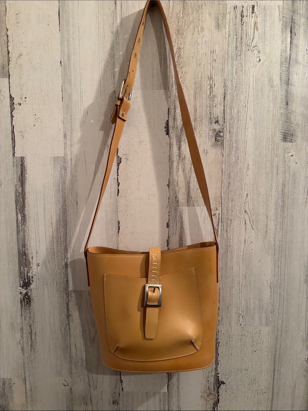 Francesco Biasia Tan Leather Bag